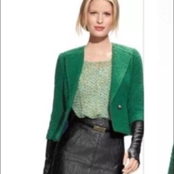 Cabi Green Pebble Blouse XS - Picture 7 of 8